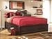 Queen Size Platform Bed - Grayson Contemporary Style in Dark Chocolate Finish
