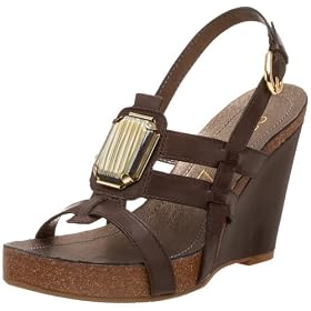 Apepazza Women's Mulan Embellished Footbed Wedge