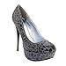 Women's Platform Party Dress Classic Sky High Heel Stiletto Pump Shoes