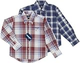 Wrangler® Embroidered Logo Plaid