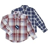 Wrangler® Embroidered Logo Plaid by Wrangler