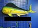 Mahi Mahi Hand Painted Wall Sculpture 28" Fish Mount Replica Dorado Art