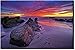 J Art - Canvas Print - Stretched and Framed, Sunset Over The Sea Wall Art for Home and Office Decorations