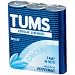 Tums chewable peppermint tablets, antacid with calcium 3-roll pack - 12 ea