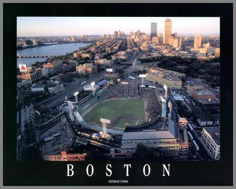 Buy Boston Red Sox - Fenway Park - Sm - Plaque Mounted & Laminated Print by Laminated Visuals