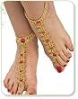 Bollywood Jeweled Fabric Foot Decorations