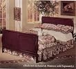Cherry Finish Full Size Sleigh Headboard/Footboard