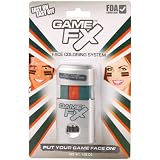 GameFX "PUT YOUR GAME FACE ON!" Face Paint (Aqua-Orange-Aqua)