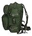 Men's Large OD Green Expandable Tactical Molle Hydration-Ready Backpack Daypack Bag