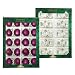 Krebs & Sohn Kugelset 6 cm 40-teilig, 1 Box Silber / 1 Box Malve