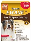 Sergeant's Evolve 40 Flea and Tick Squeeze-On - Dog - 40 to 60-Pound