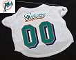 Officially Licensed by the NFL - Miami Dolphins Dog Football Jersey - Large