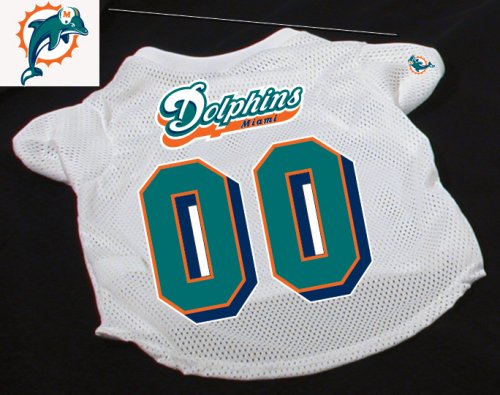 Officially Licensed by the NFL - Miami Dolphins Dog Football Jersey - X-Large (XL)