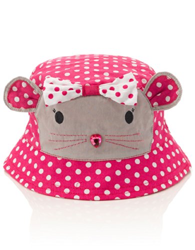 Accessorize Womens Mouse Character Beanie Size 3-6 Years Pink