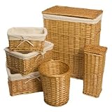 Wicker Works 6-pc. Hamper Set Honey