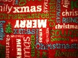 UPC 784857509175 product image for Holiday Time Plush Throw Blanket (Red Base Color, Multi Colored Merry Christmas  | upcitemdb.com