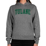 NCAA Tulane Green Wave Ladies Basic Arch Midweight Pullover Hoodie - Charcoal