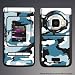 Nokia N75 blue camo Gel skin n75-g52