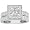 1 1/2ct Princess Diamond Bridal Set in 14k White Gold [Jewelry]