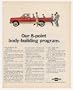 1970 Chevy Pickup Truck 8-Point Body-Building Print Ad (19972)
