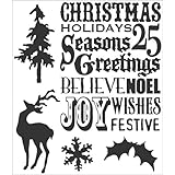 Stampers Anonymous Tim Holtz Cling Rubber Stamp Set, Seasons Silhouettes