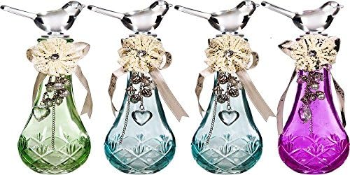 All4u 4 Asst Vintage Perfume Bottle W/charms