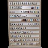 V75 Sammler Vitrine Wandvitrine Setzkasten Fingerhut Fingerhüte Sammlervitrine