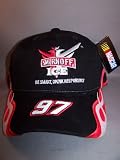 NASCAR SMIRNOFF ICE BLACK Racing Cap Hat KURT BUSH Checkered Flag Race