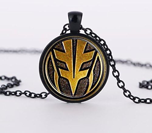 Mighty Morphin Power Rangers Glass Necklace Art Picture Pendant White Ranger Pendant Necklace for Men Jewelry