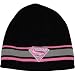 Search : Supergirl Pink & Silver Embroidered Logo Reversible Beanie Cap