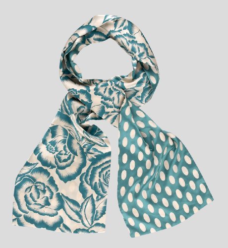 Autograph Pure Silk Reversible Spot Scarf