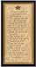 The Ten Commandments Wall Decor Art Print Sign Framed