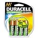 DURACELL PRODUCTS COMPANY Coppertop NiMH pre-charged Rechargeable Battery, AA, 4/Pack