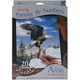 Reeves 9-Inch by 12-Inch Paint by Number Artist's Collection, Screaming Eagle