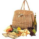 Picnic Plus Eco Natural 2 Person Picnic Basket
