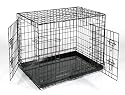 36" Black Metal Dog Cage, Dog Crate - Anti Rust - [36" x 23" x 26"]