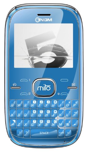 NGM Mito Quertyhandy (5 cm (2 Zoll) Display, Dual Sim, TriBand, WAP, MP3-Player, Bluetooth, FM-Radio, 3,3 Megapixel Kamera, MicroSD) türkis