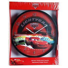 Disney Pixars Lightening McQueen The King Round Clock