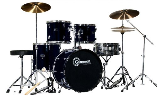New Full Adult Size Drum Set with Extra Boom Cymbal and Stand