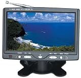 7'' LCD TFT Color Monitor w/Built-In TV