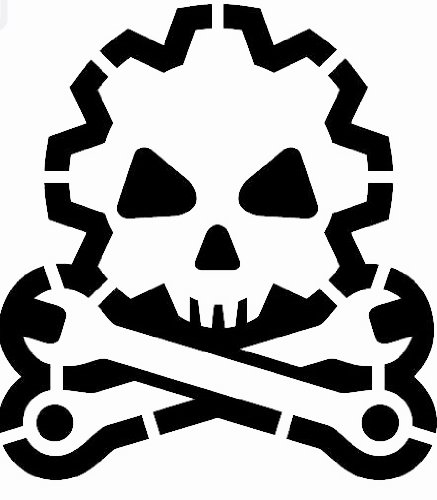 Death Mechanic Stencil Military Tactical Stencil