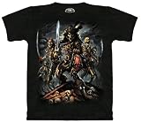 Pirate s Curse 100% Cotton Short Sleeve Skeleton Shirt for Teenagers and Men