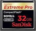 SanDisk 32GB Extreme Pro CF memory card - UDMA 90MB/s 600x (SDCFXP-032G-P91, Retail Package)
