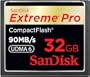 SanDisk 32GB Extreme Pro CF memory card - UDMA 90MB/s 600x (SDCFXP-032G-A91, US Retail Package)