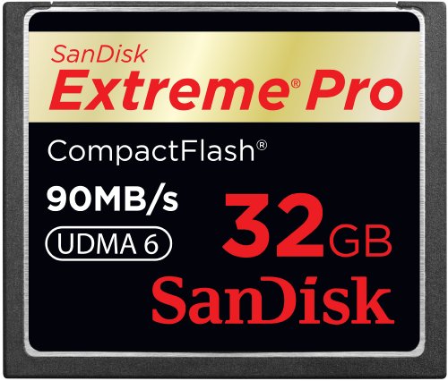 SanDisk 32GB Extreme Pro CF memory card - UDMA 90MB/s 600x (SDCFXP-032G-P91, Retail Package)