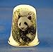 Porcelain China Collectable Thimble -- Giant Panda with Free Gift Box