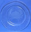 Individually Hand Etched Crab Glass Dinner Plate 9.5"D Set / 2