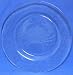 Individually Hand Etched Crab Glass Dinner Plate 9.5"D Set / 2
