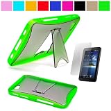 Premium TPU Hard Crystal Case Cover with Kickstand for Samsung Galaxy Tab 7 inch LCD Display Screen Wifi 3G Samsung Galaxy Tablet P1000 + Anti Glare Clear Screen Protector, Green 51jhr3jMK3L. SL160 Premium TPU Hard Crystal Case Cover with Kickstand for Samsung Galaxy Tab 7 inch LCD Display Screen Wifi 3G Samsung Galaxy Tablet P1000 + Anti Glare Clear Screen Protector, Green