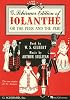 Iolanthe, or the Peer & the Peri: Vocal Score with Dialogue